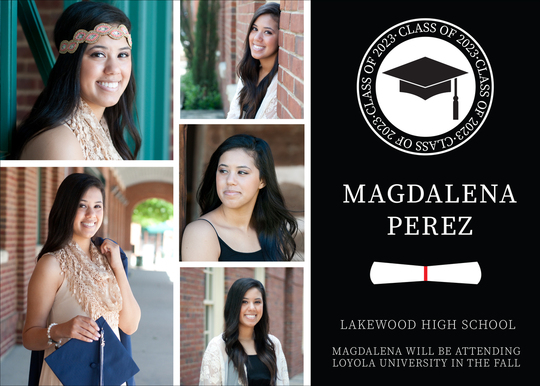 Grad Stamp Photo Graduation Announcements